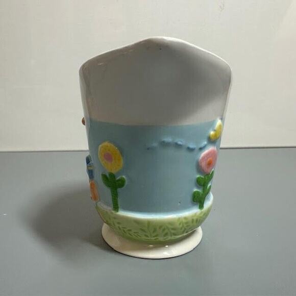 Vintage Home Presents Orange Calico Cat Creamer Whimsical Easter Spring - Picture 3 of 6